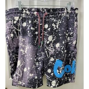 Cookies Mens Swim Trunks Size Medium Mesh Lined Drawstring Zip Pockets EUC
